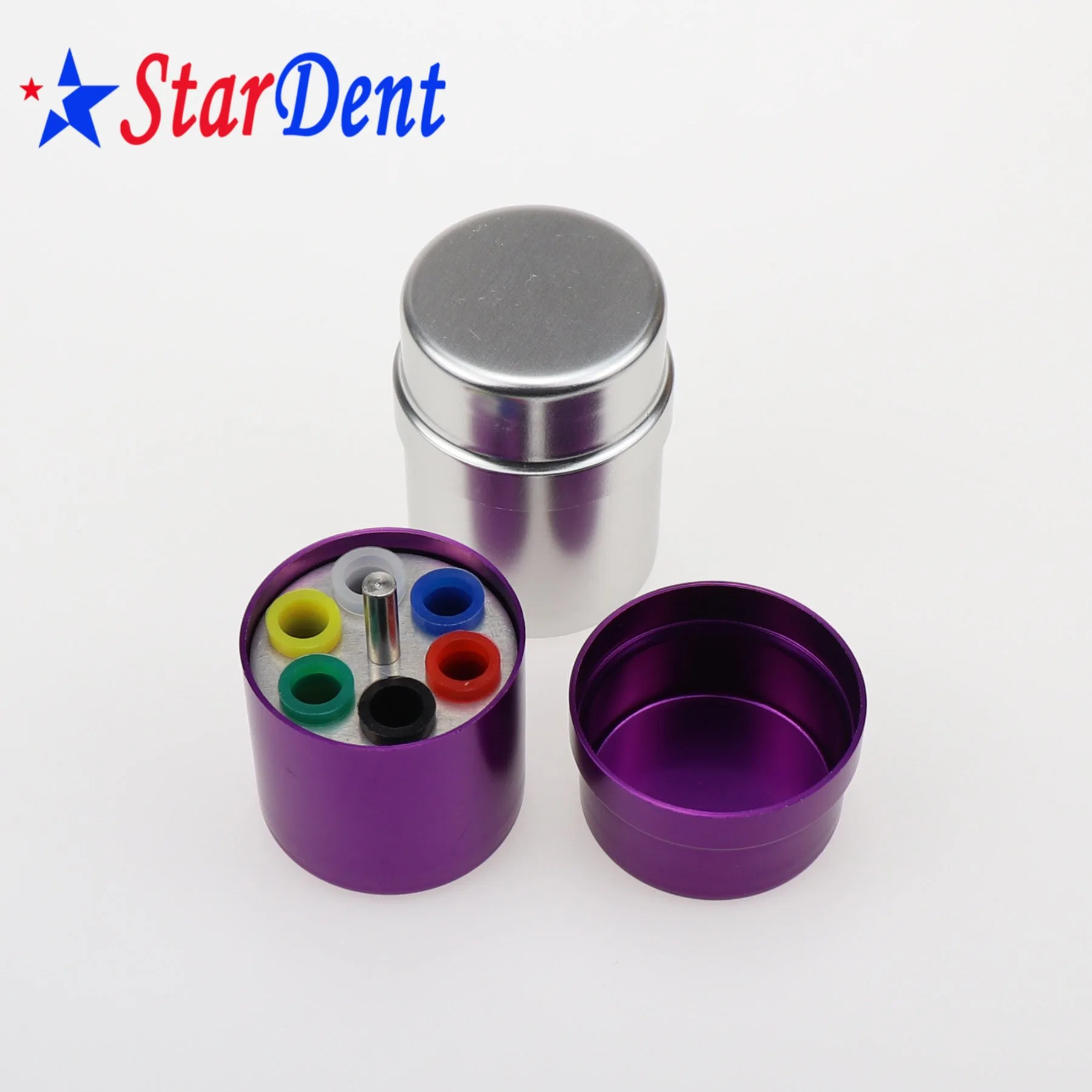 Dental Aluminium Burs Box Disinfection Box Case Dental Burs Block Holder Gutta Percha Points Holder Dentist Tools Lab