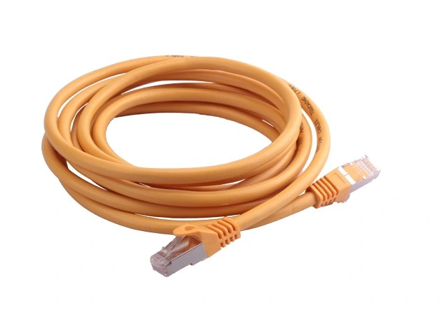 كبل إيثرنت CAT6 SFTP ذو مضخم صوت أصفر عالي الجودة