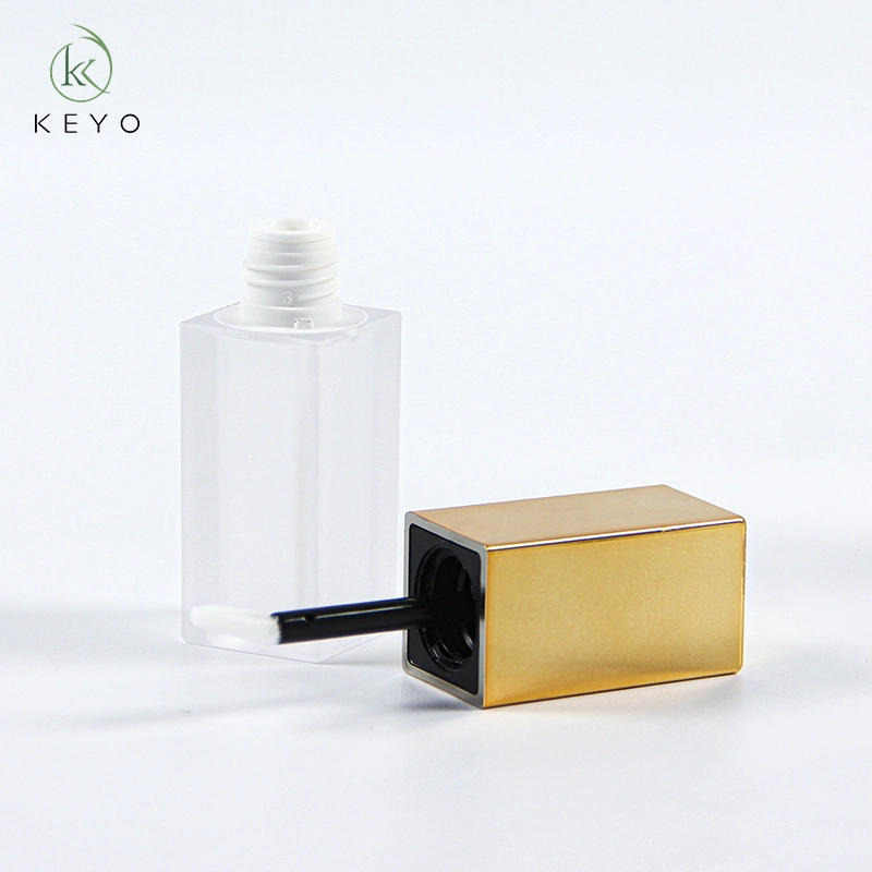 Wholesale/Supplier Custom Fancy Plastic 6ml Square Clear Frosted Lip Gloss Tubes Container