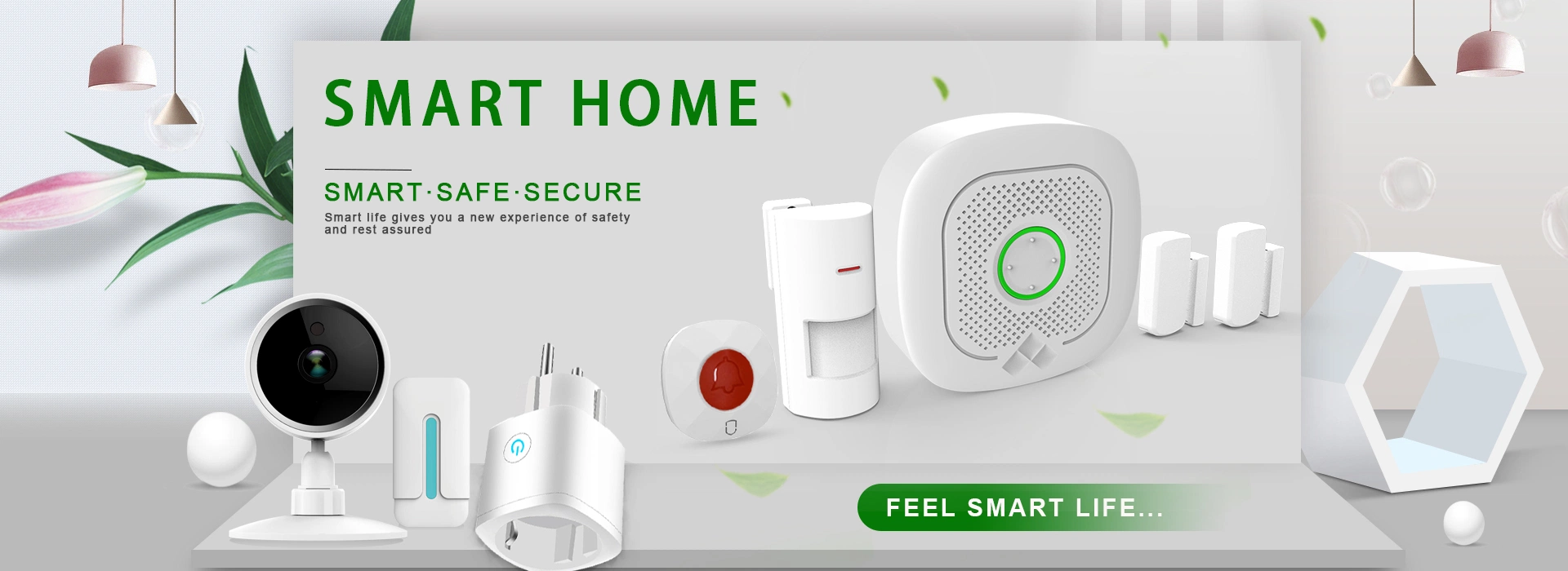 OEM ODM GSM 4G WiFi Security Alarm System with Smoke Fire Gas Door Motion Alarm for Smart Home Safe