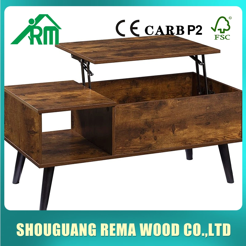 Modern Style Living Room Furniture Top Center Table Rectangle Shape Side Tea Coffee Table