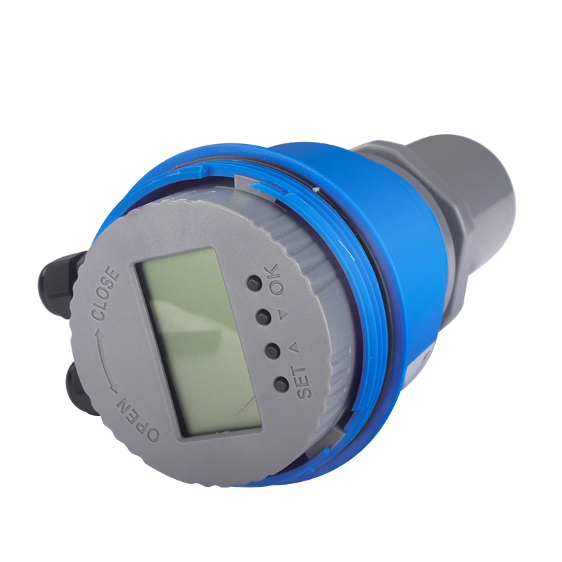 Capteur de niveau à ultrasons pour affichage LCD pour huile et eau Indicateur de capteur de niveau sans contact du réservoir, niveau à ultrasons 12 V 24 V. Transmetteur 4 20 mA RS485