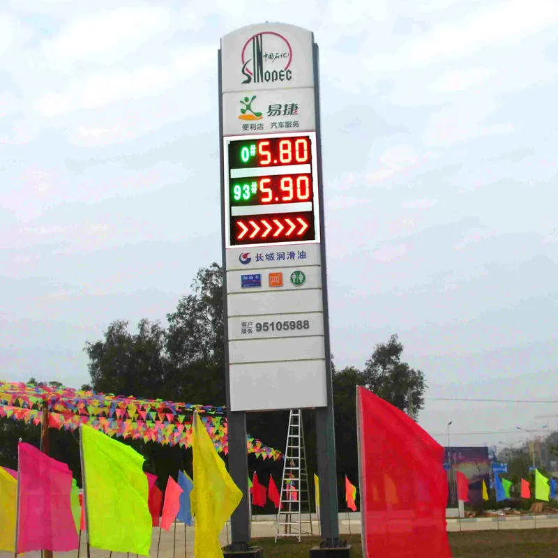 LED Gas Price LED Number Price Changer Board LED Gas Station Signs Waterproof LED Gas Station Price Sign