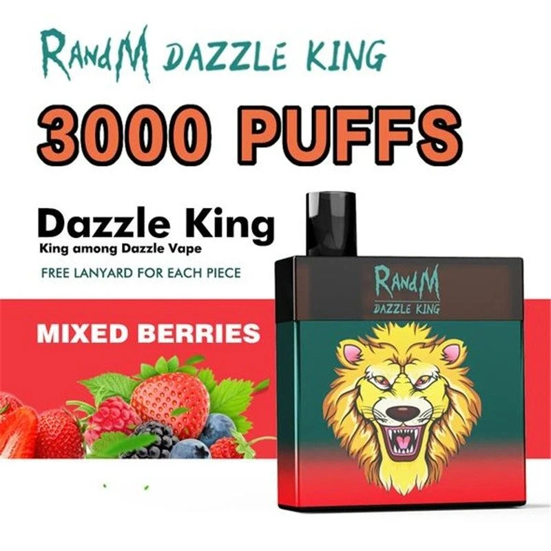 Mode Box Form Einweg Pod Wiederaufladbare Randm Dazzle King 3000 Puff Vape