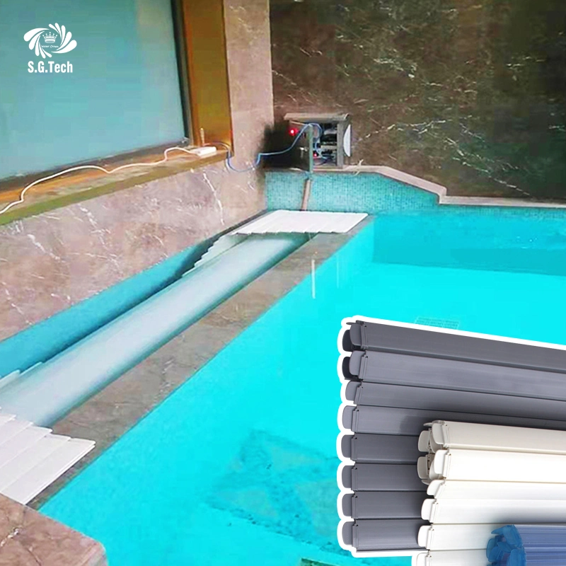 تركيب حفرة غطاء حمام سباحة أوتوماتيكي كهربائي
