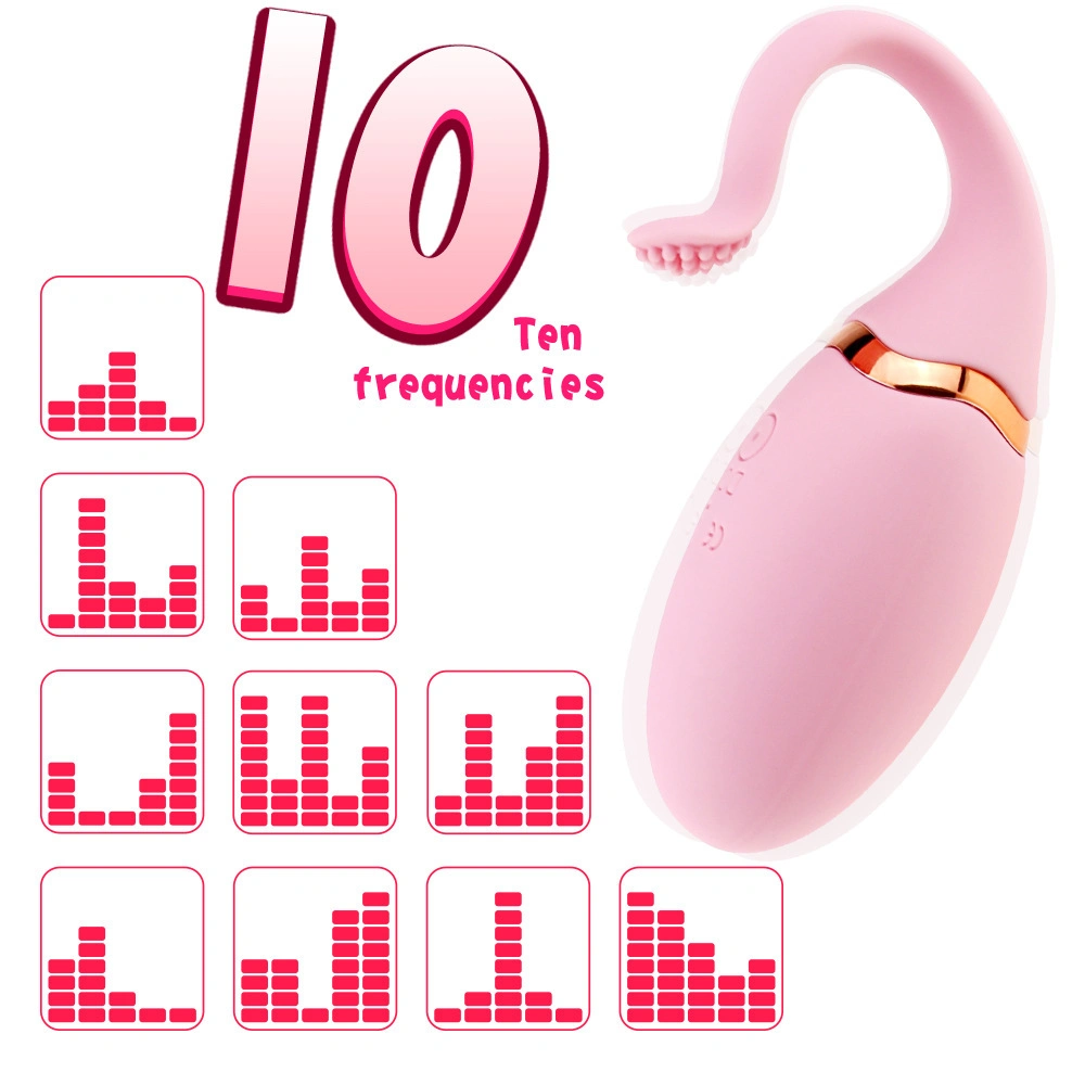 Mog Rechargeable 10 Frequency USB Remote Control Vibration Egg Adult Sex Toy for Female Masturbate