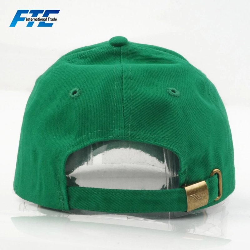 Custom 3D Promotion Embroidery Polo Baseball Cap with Metal Buckle