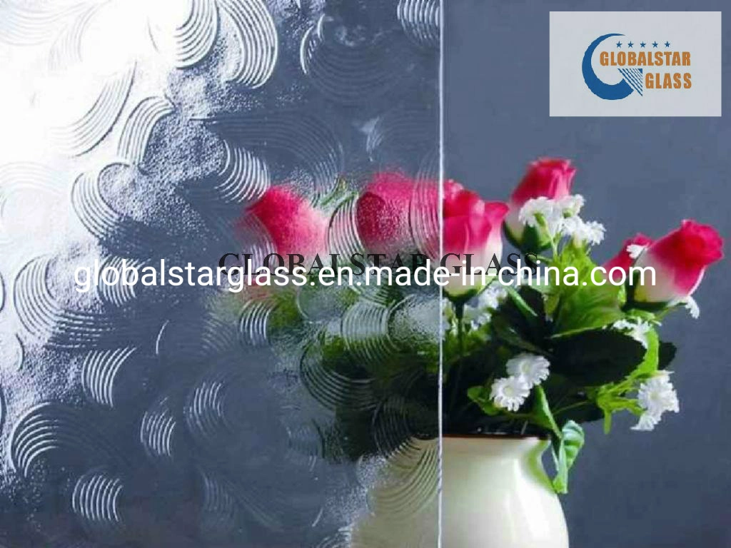 5.5mm Clear/Bronze/Brown/Blue/Green/Gray/Gray Mayflower, Nashiji, Flora, Chinchilla, Ramaly, Hishicross Wanji Figured/Patterned/Rolled Float Glass