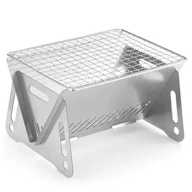 Fabricant OEM de ventes en gros le charbon de bois Barbecue extérieur pliable personnalisé en acier inoxydable four barbecue de haute qualité mesh de rack