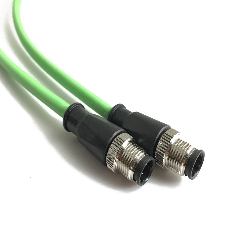 M12 5pin Connector a-Coded Male to Female Cables M12 Canbus Cable M12 a-Code Connector for Overmolding