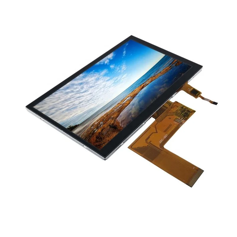 شاشة LCD مقاس 7بوصة بدقة 1024 × 600 800 × 480 بوصة مزودة بتقنية IPS أو شاشة عرض LCD ذات ساعة 12 بوصة لوحة لمس TFT LCD قياس 7 بوصات