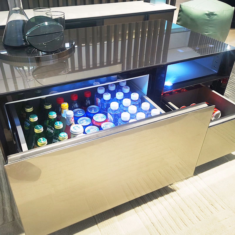 2023 Smart Coffee Table with Fridge and Audio Bluetooth Speaker