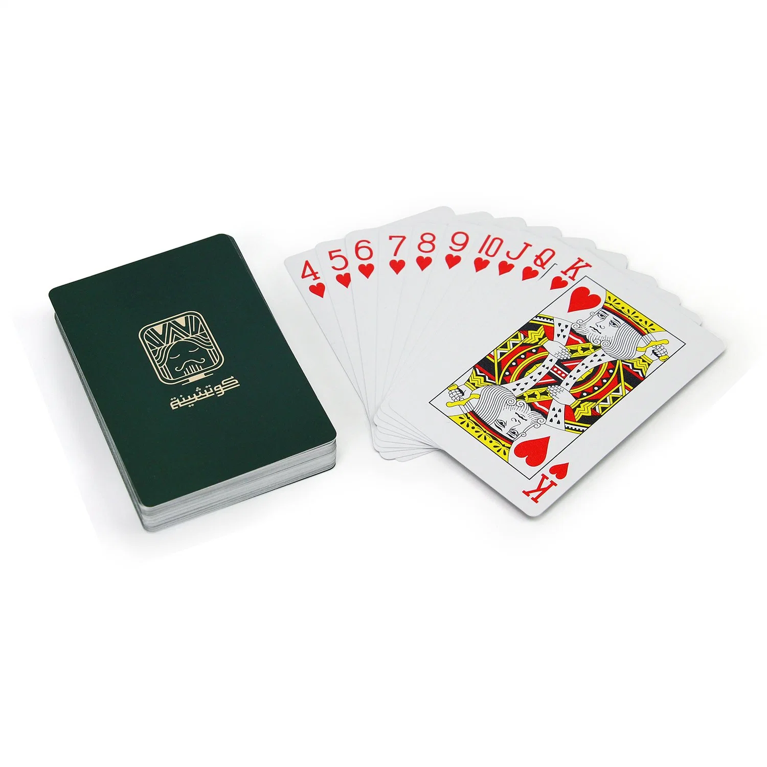 Amostra grátis Design personalizado o seu logotipo impresso PVC plástico impermeável Poker jogando baralho