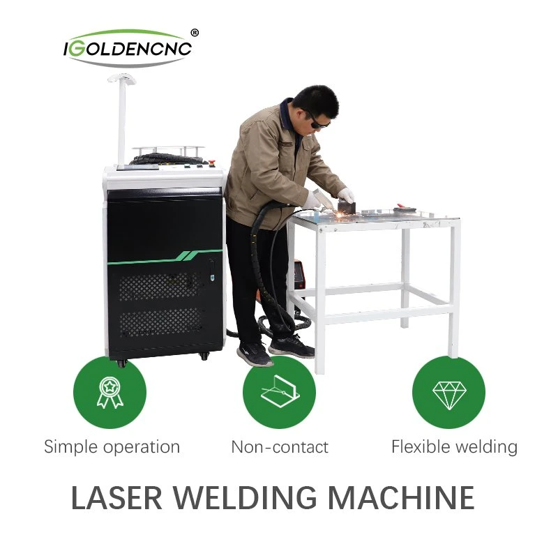 Monthly Discounted Portable 1000W 1500W High quality/High cost performance  Hand Held Fiber Laser Welding Machine for Stainless Steel