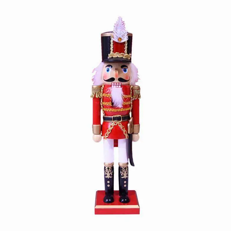 36cm Weihnachten Nussknacker Holztisch Soldat Ornament Dekoration