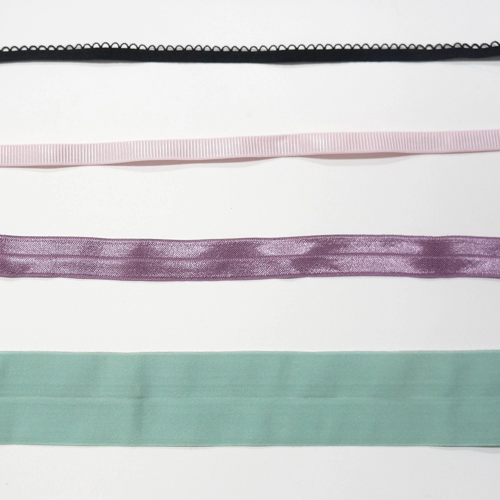 Stock Polyester Elastic for Bra Accessories Elastic Band Custom Nylon Elastic