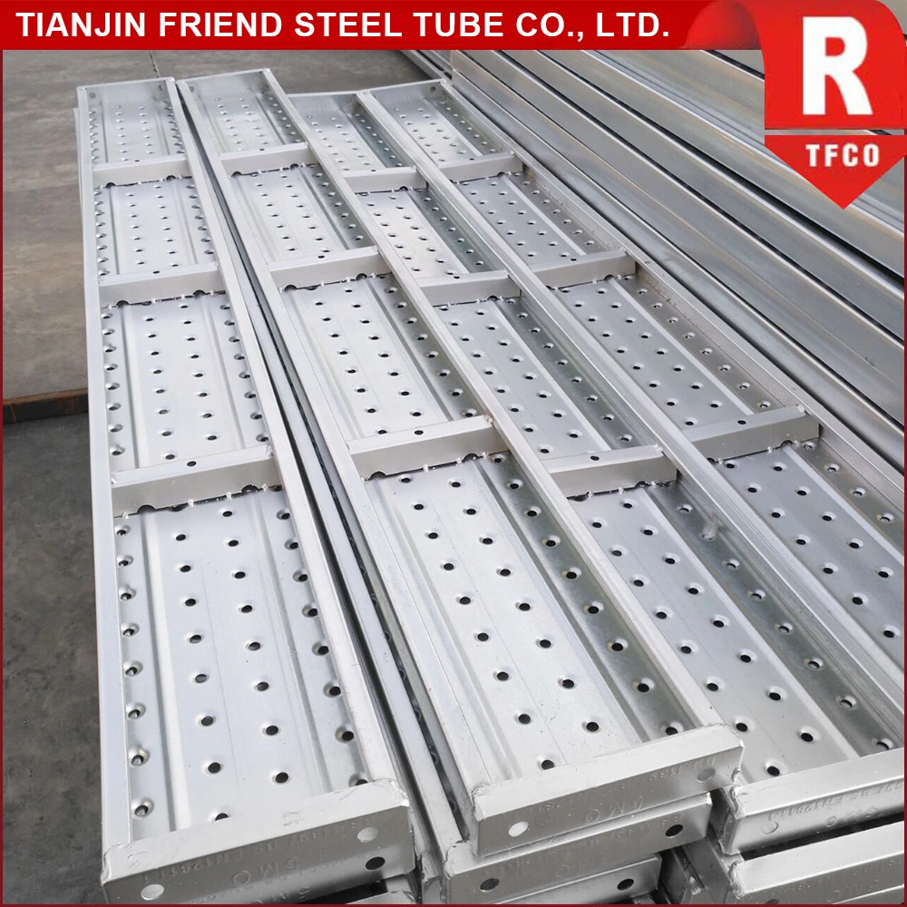 منصة من الفولاذ المثقب ذات السقالات من نوع Planck Steel Board من الفولاذ، وممشى السقالات من نوع Cat لوح خشبي معدني من وضعية البلانك لوح من الفولاذ على طريقة لاهر لمدة الاستخدام في البناء