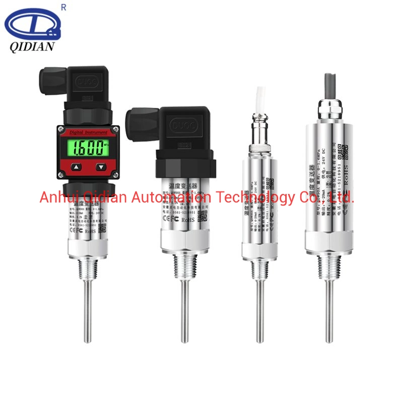 -50ºC-500ºC PT100 de la resistencia térmica de acero inoxidable 304 0.5 La precisión de la transmisión de señal 4-20 mA transmisor del sensor de temperatura