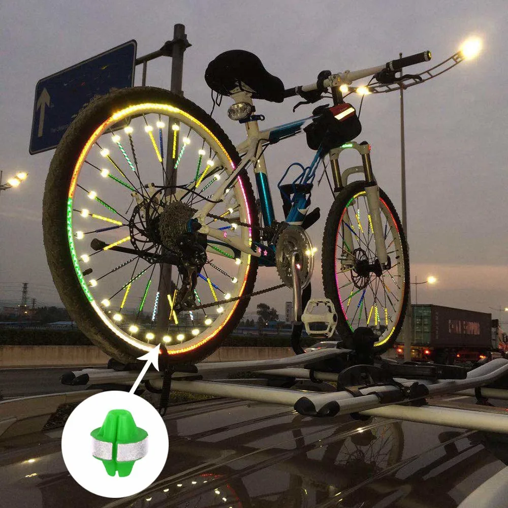 High Visible Bike Spoke Beads Easy Install Bicycle Wheel Spoke Bead Reflective