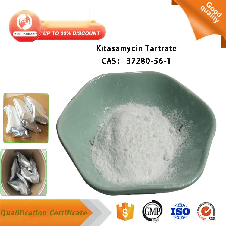 Free Sample Kitasamycin Tartrate Powder CAS 37280-56-1 Kitasamycin Tartrate Used in Additive