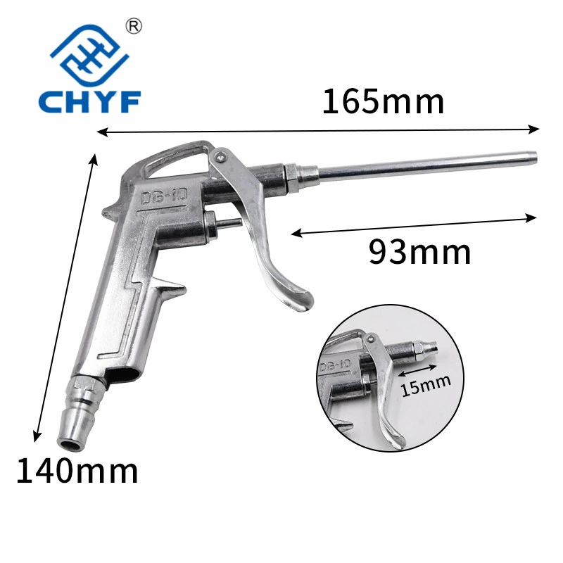 Camiones de alta presión neumática de polvo metálico pistola de plástico fuerte de la Pistola de aire compresor de aire Pistola de hierro de tubos de aire 989DG-10