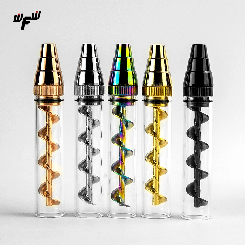 7p Mini3 Kit Bubbler Packaging Box Multicolored Portable Metallic Screw Glass Smoking Accessories