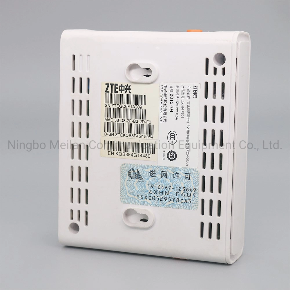 Zxhn F601 Gpon 1ge FTTH Ont with Zte English Firmware