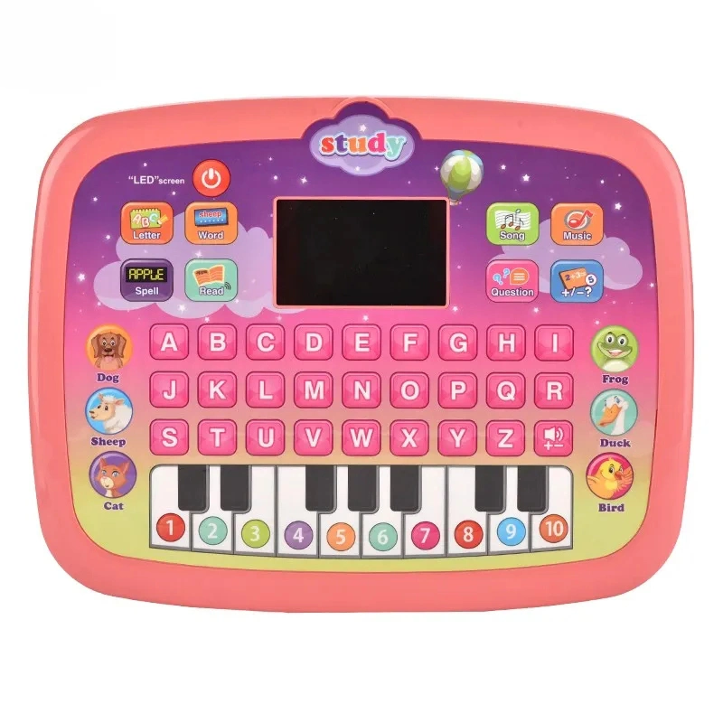 Wholesale Baby Intelligent Educational Computer LED Tablet Smart Toys Children Laptop LED Study Machine Gifts for Kids