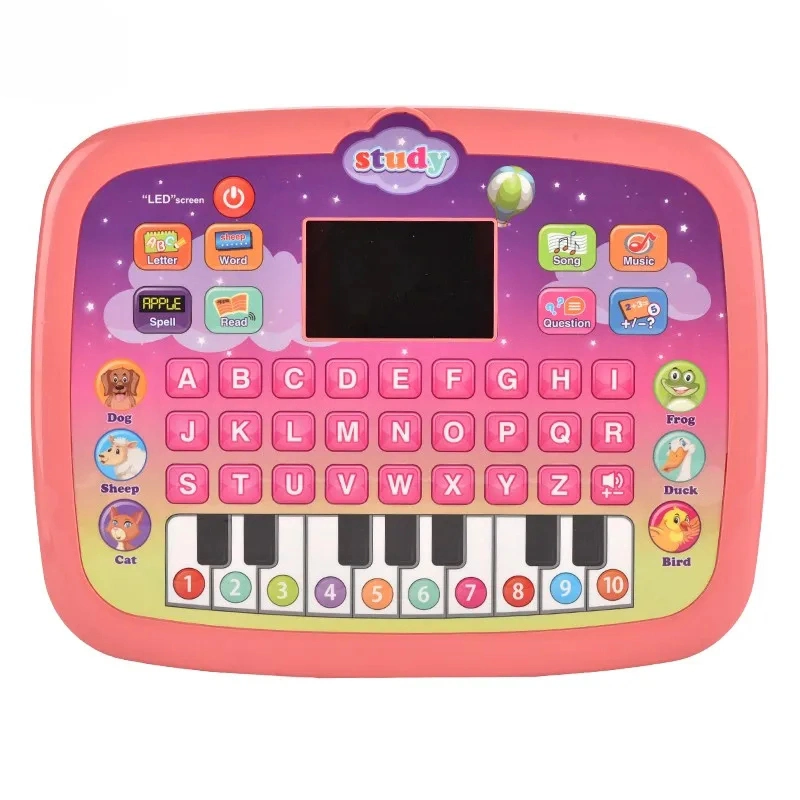 Ordinateur portable intelligent éducatif pour bébé, tablette LED pour enfants, jouets intelligents, machine d'étude LED, cadeaux pour enfants.