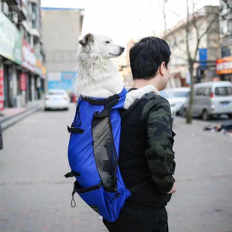 Mascota perro Mochila plegable portador exterior Bolsa de viaje