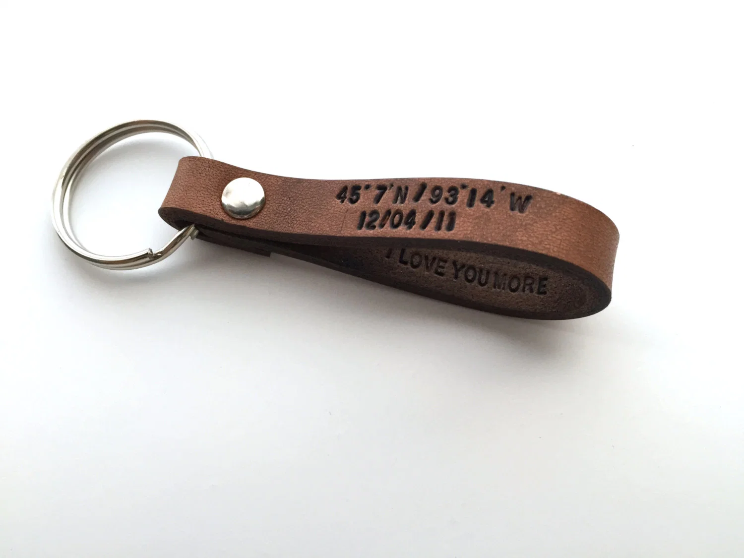 Promotional Gifts Good Quality Sturdy Leather Keychain