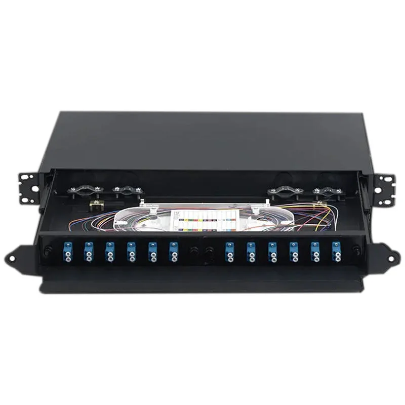 24 Port PLC Splitter Patch Panel /Rack Mount 24core 48fiber