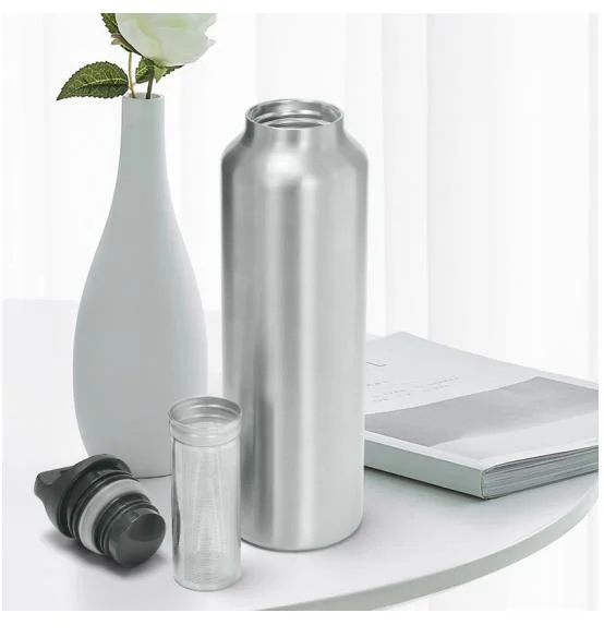 Neue Wasserflasche Teeflasche Mit Breitem Mund Family Business Stainless Trinkflasche Aus Stahl