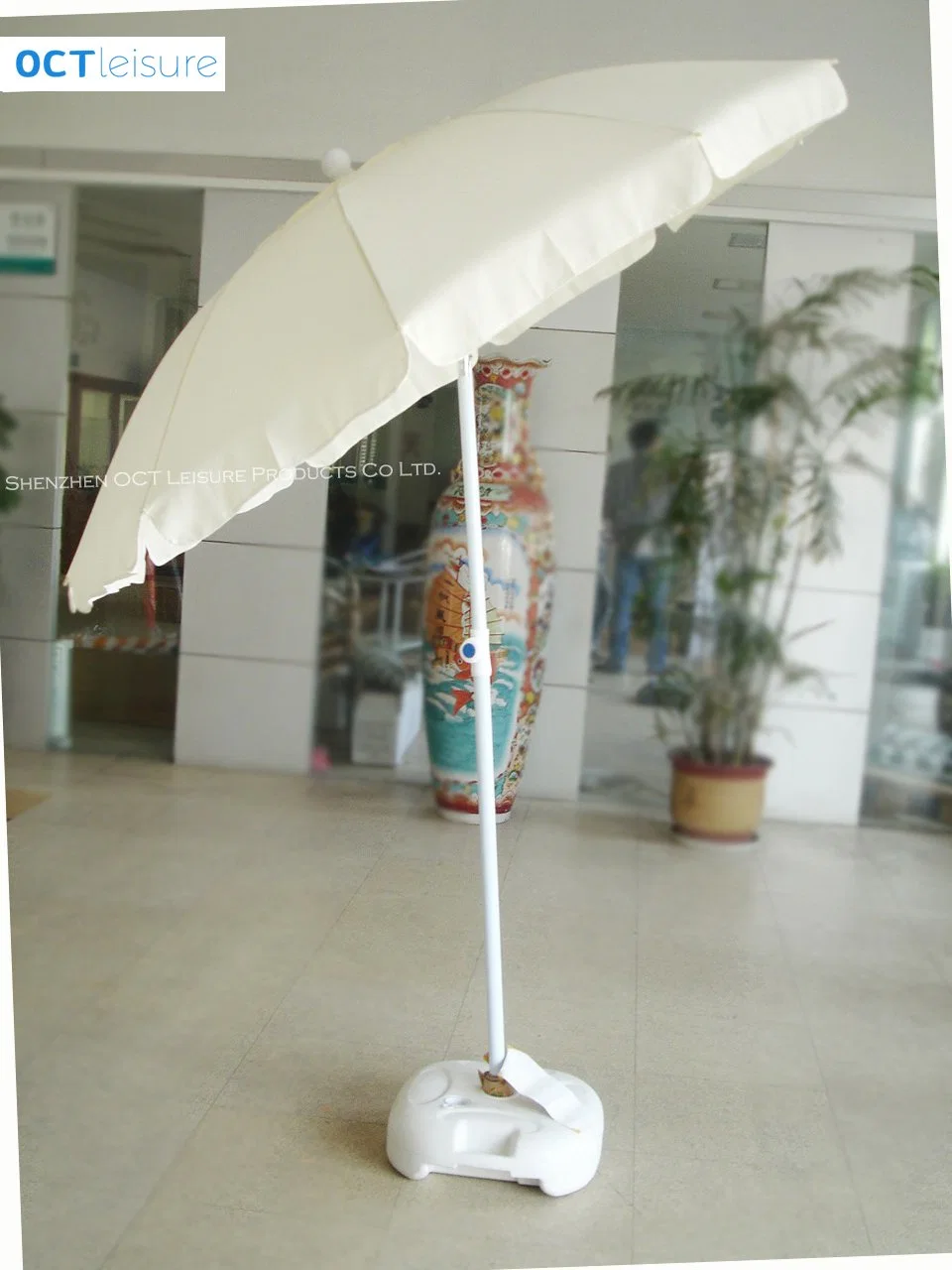 Strong Type Beach Parasol with Thick Cover in Light Blue (OCT-BUSTU04)