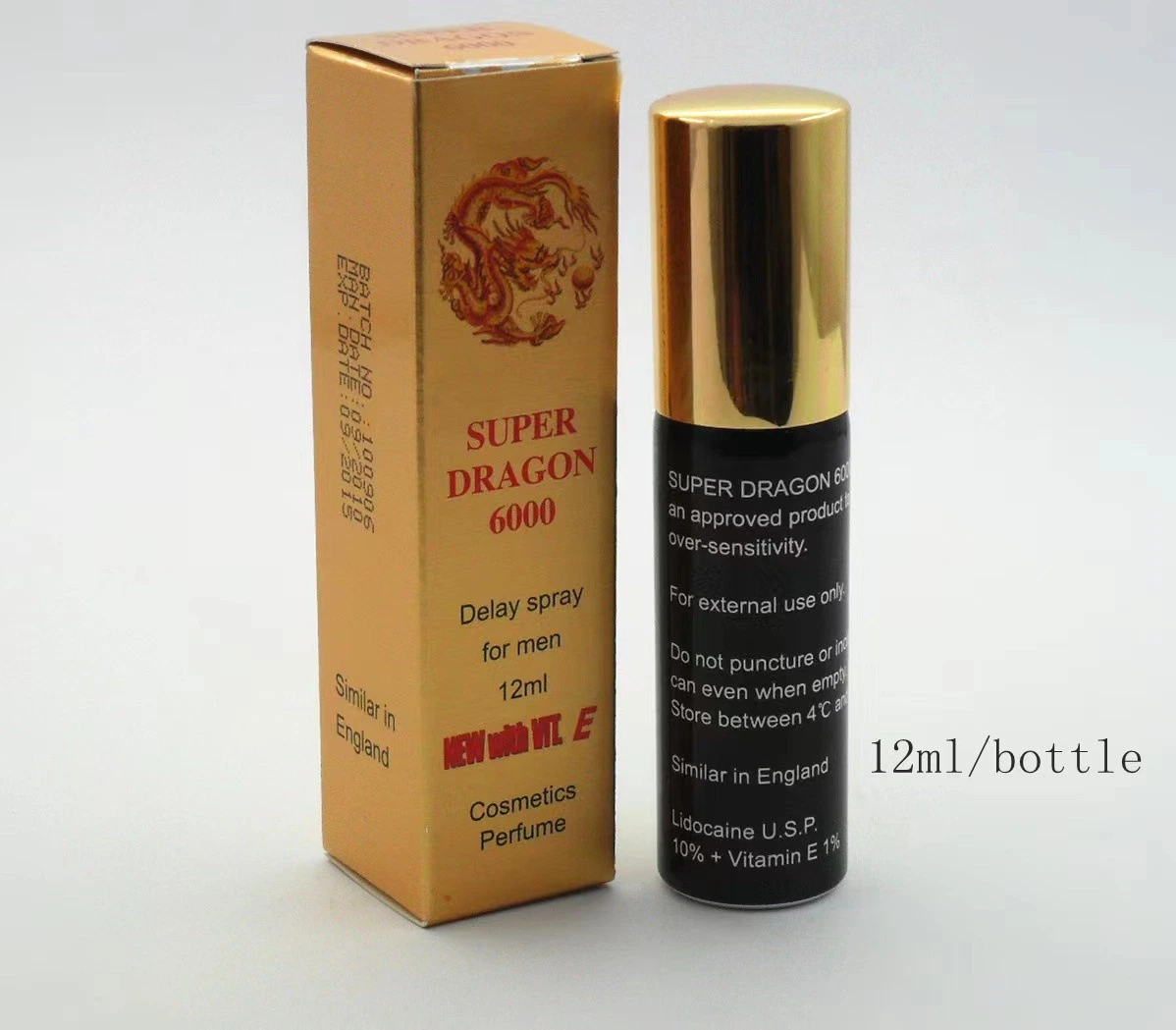 Super Dragon Herbal mâle en spray pour long temps de retard de l'amour de retarder l'éjaculation