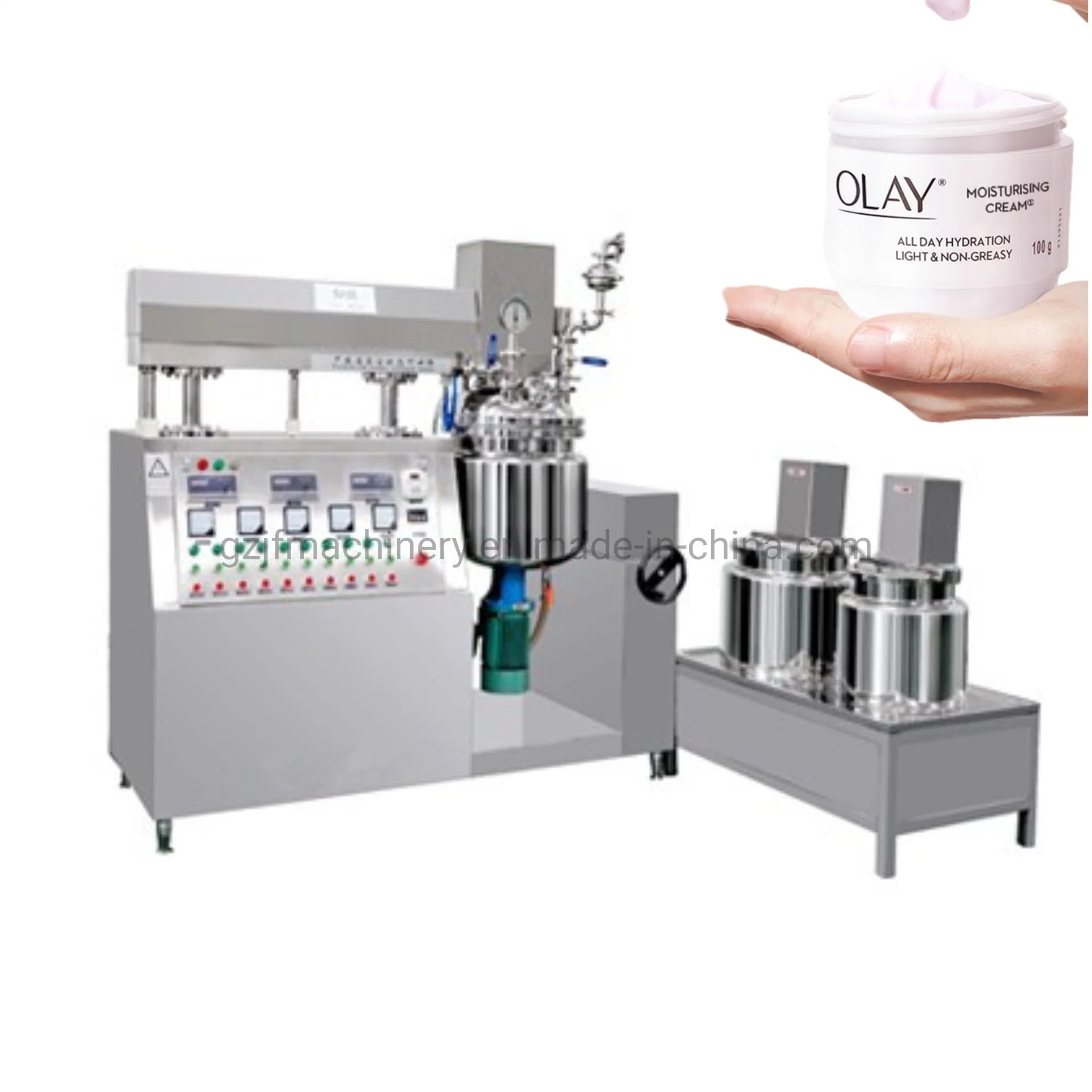 Loción desinfectante de manos de alta calidad elevación hidráulica emulsión cosmética al vacío Máquina mezcladora