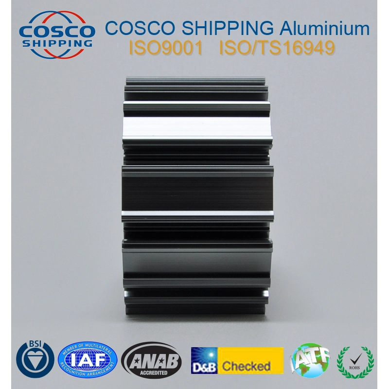 Cosco Anodizing Custom штампованный алюминий профиль алюминиевый радиатор