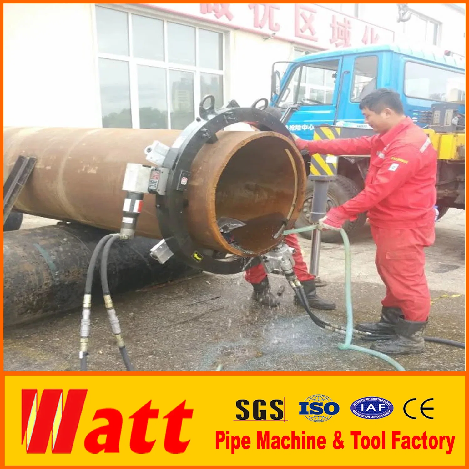 Split Frame Pipe Cutting and Beveling Machine Cold Tube Cutter