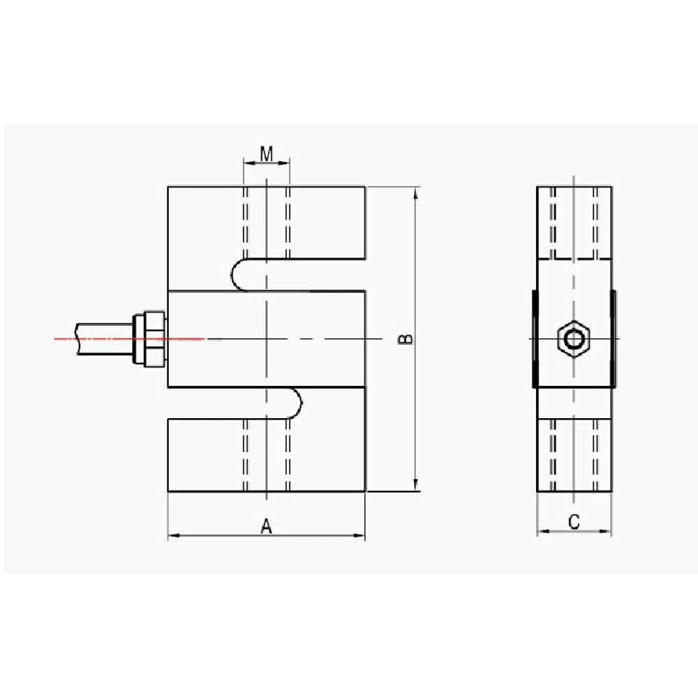 Ce Approval Alloy or Stainless Steel S Tension Type Load Cell for Crane