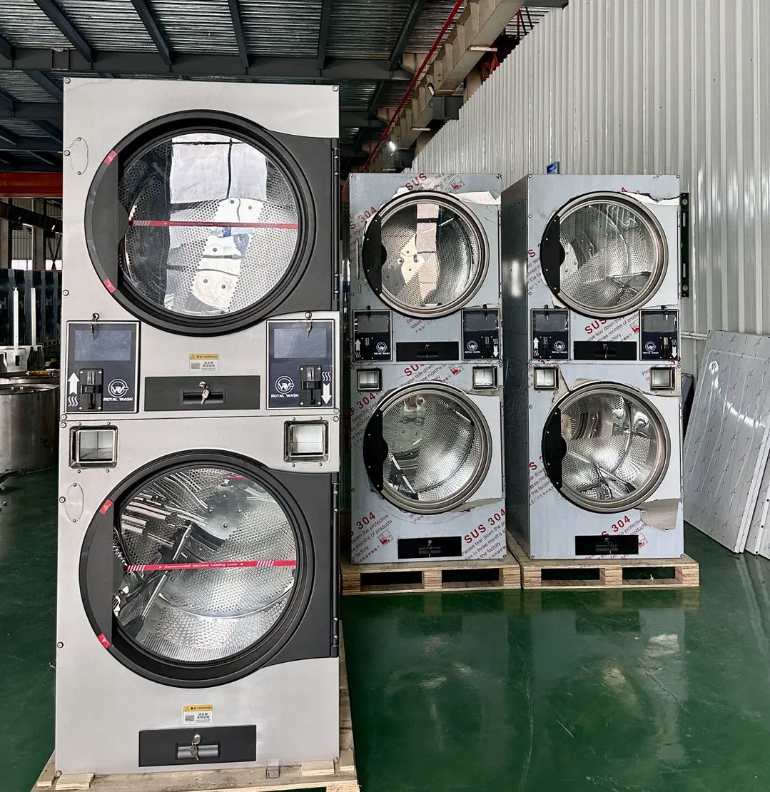 Stainless Steel Commercial Industrial Laundry Machine Double Tumble Dryer