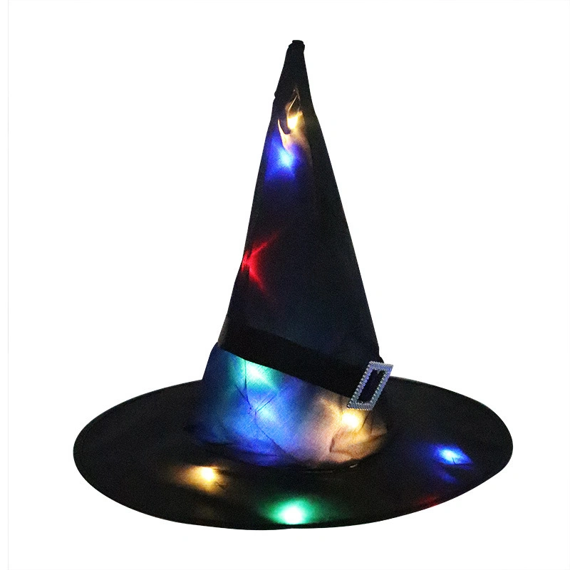 RGB Color Change Hot Sale Witch Glow Hat Halloween Party Wizard Halloween Hat