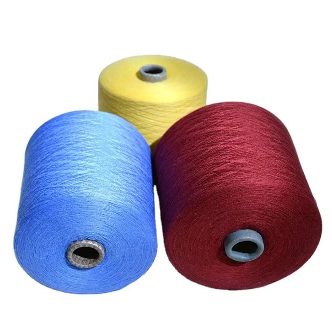 28nm/2 Blended Viscose Cotton Silk Top Dyed Yarn Ring Spun Factory Wholesale