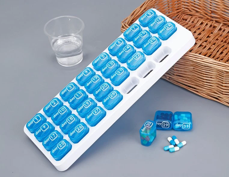 Wholesale/Supplier Weekly Pill Organizer 14 Day with 28 Compartments Plastic Pill Box