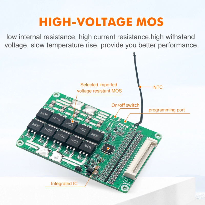 Tdt Manufacturer 16s 48V 3.7V 30A Battery Management System BMS for Li-ion Battery Pack BMS with Balance Function