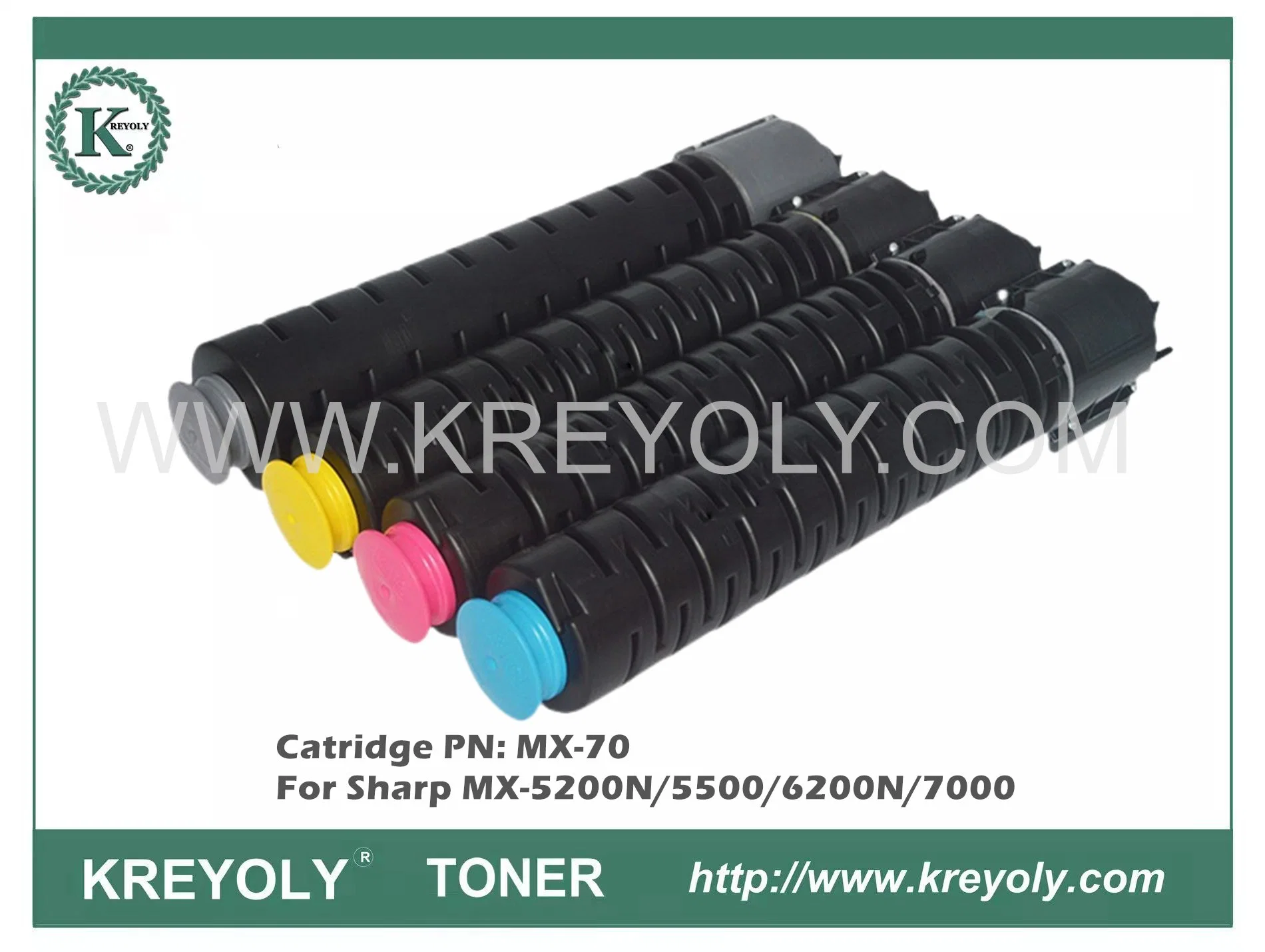 Cartucho de toner compatível MX-70TC/NT/GT para a Sharp MX-5200N/5500/6200N/7000