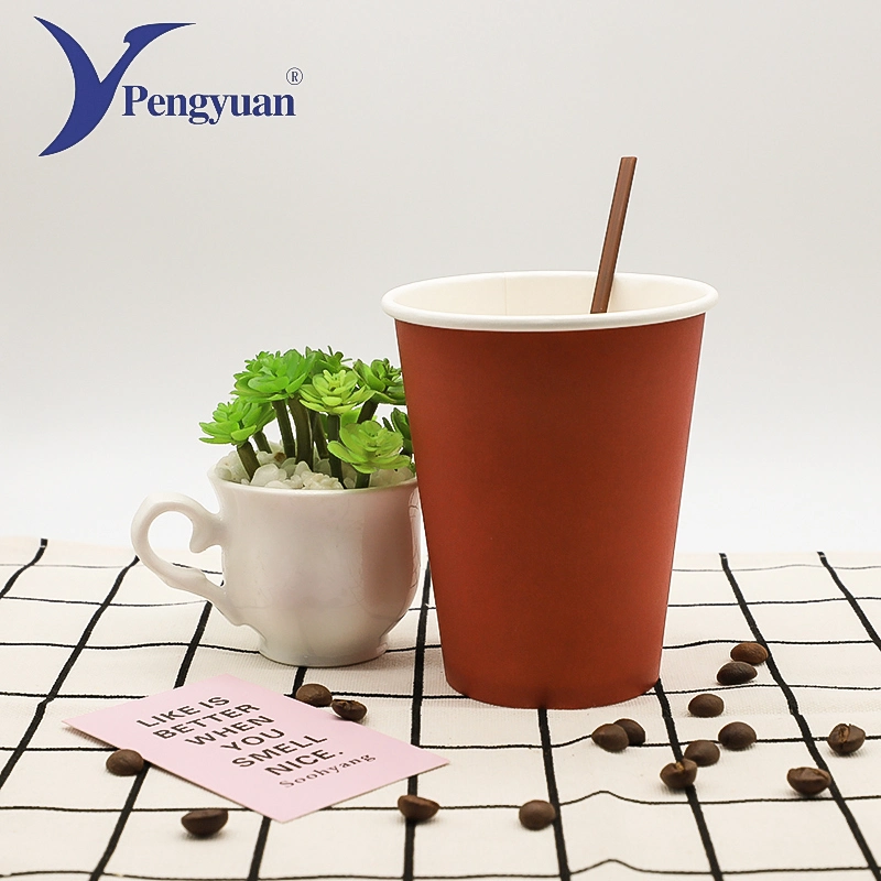 Single Wall Drinking Coffee Cup Disposable Paper Cup Biodegradable Paper Cup