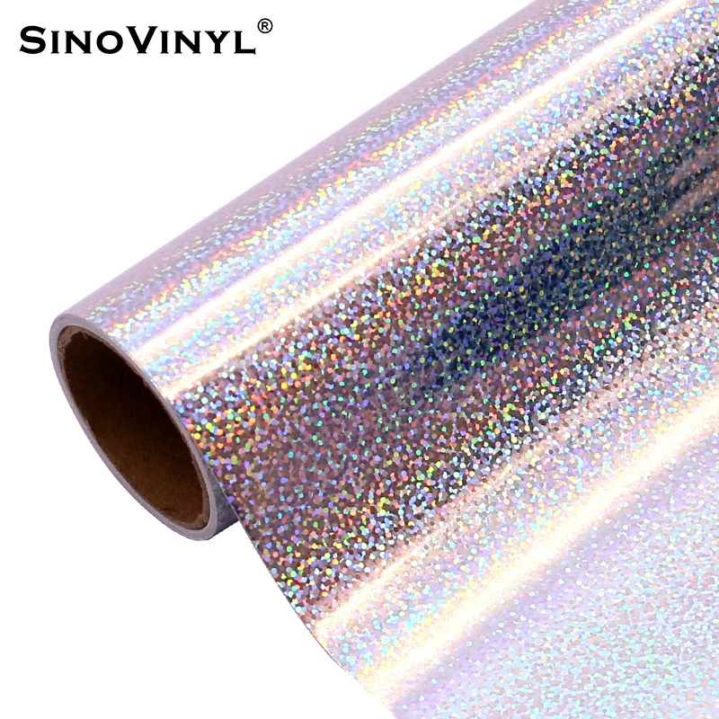 SINOVINYL оптовые цены голографических сияние вокруг точек DIY Craft графические пленки по цвету наклейки Cricut режущий плоттер самоклеющиеся виниловые листы