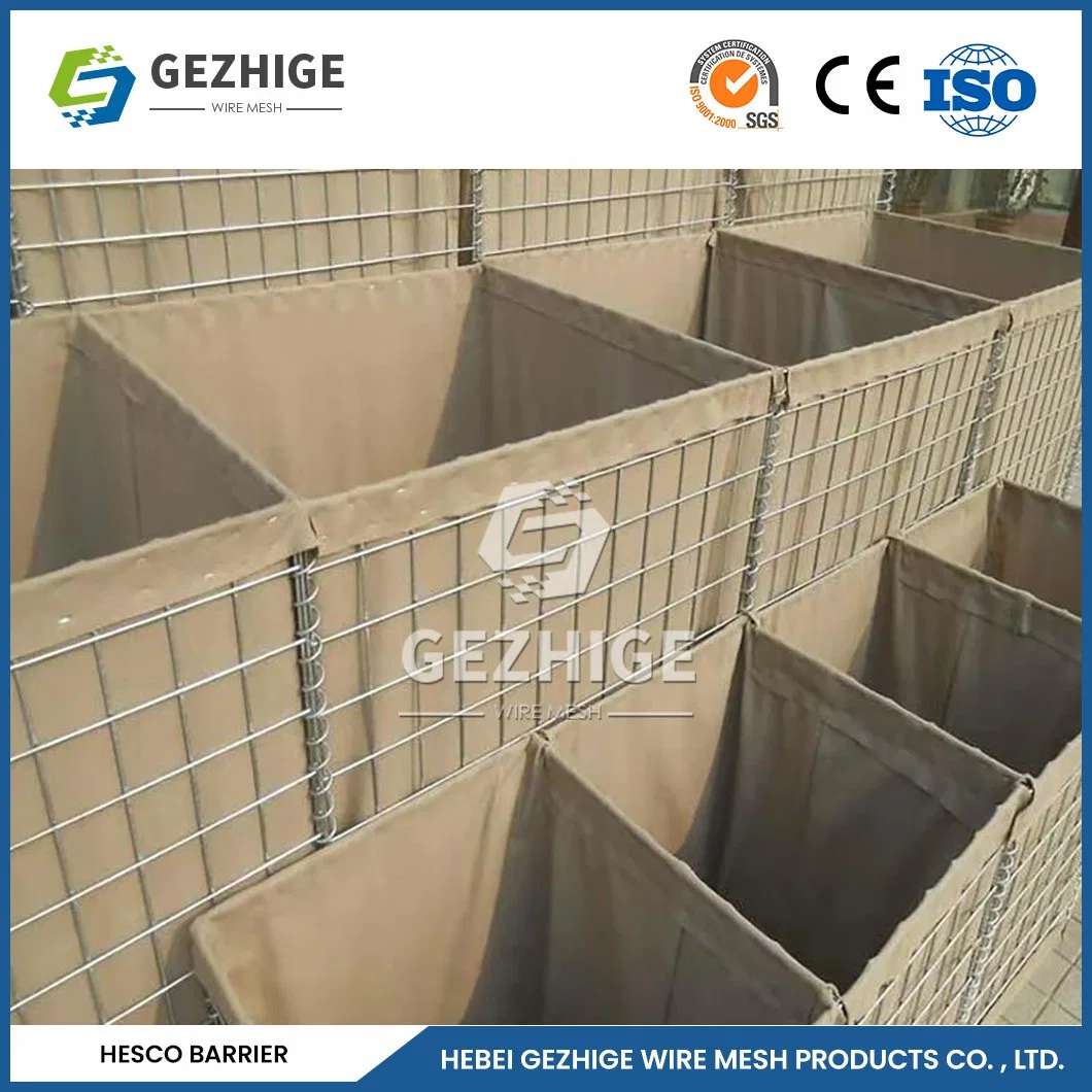 Gezhige 2.0-4.0mm Wire Thickness Best Gabion Basket Manufacturing Soft/Firm Polypropylene Gabion Bag China Good Flexibility Gabion Box Retaining Wall