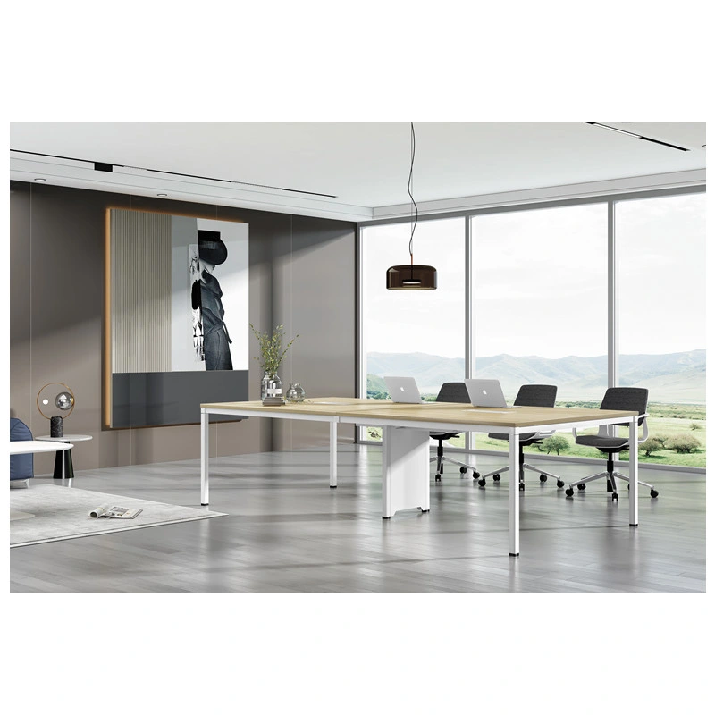 Table de conférence Réunion d'acier en aluminium de station de travail du matériel de bureau à domicile table office de bureau