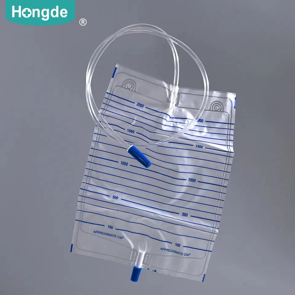 Sac d'urine jetable HD-816 Sac de collecte transparent médical